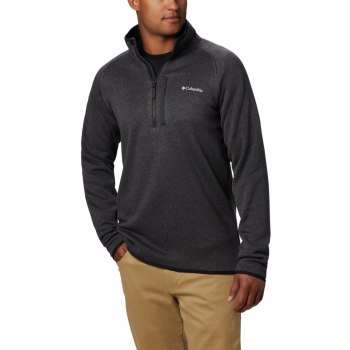Columbia Pullover Heren, Canyon Point Half-Zip Fleece Zwart, 31LJTOKEC